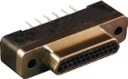 Micro-D Condensed Vertical Board Mount Connector, Series MWDM-CBS