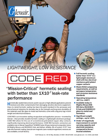 CODE RED Lightweight Hermetic Sealing Connectors