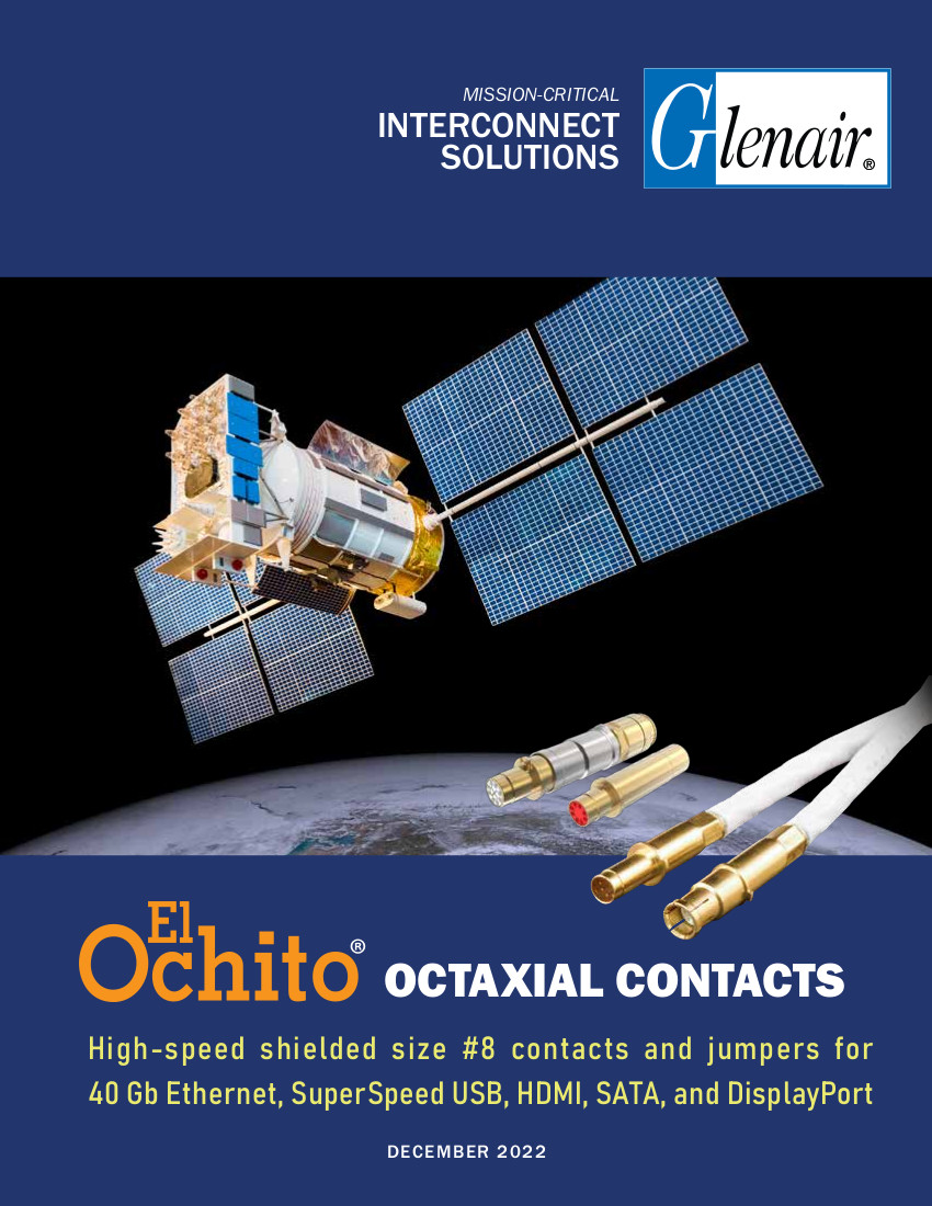 El Ochito® High-Speed Octaxial Contacts, Pre-Wired Pigtails and Jumper Assemblies