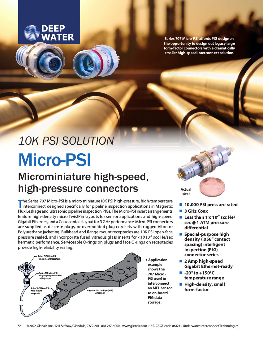 Micro-PSI Underwater PIG Connectors