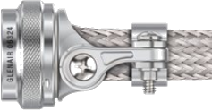 Swing-Arm Saddle Clamp, Braid Sock, SST/Aluminum 870F003