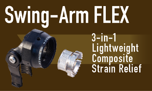 Swing-Arm FLEX 3-in-1 Composite Strain Relief