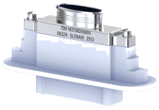 799-183 EMI Banding Backshell, Panel Mount