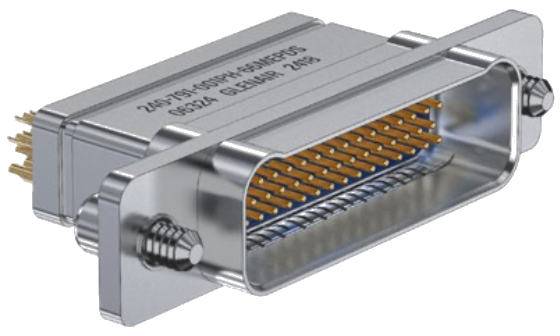 240-791-001 Cable Receptacle, Solder Cup, Filtered