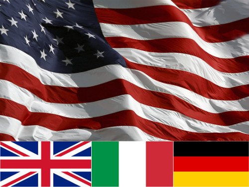 Made in America, UK, Italy, Germany
