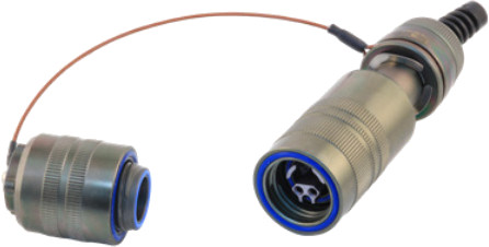 Hermaphroditic Plug Connector, 4-Channel MIL-DTL-83526/16 Type 180-145