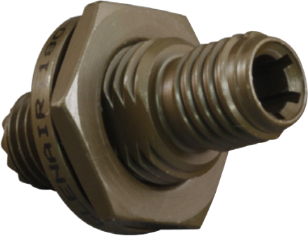 Jam Nut Mount Receptacle Single Channel Connector 180-071-4