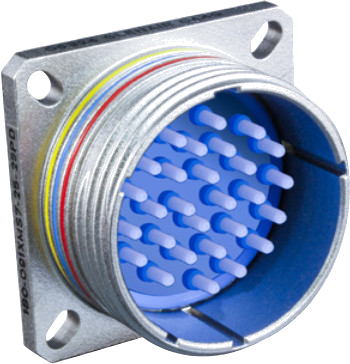 Wall Mount Receptacle, Slotted Holes, Multi-Channel 180-091-S7