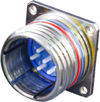 Wall Mount Receptacle, Threaded Holes, Multi-Channel 180-091-T7