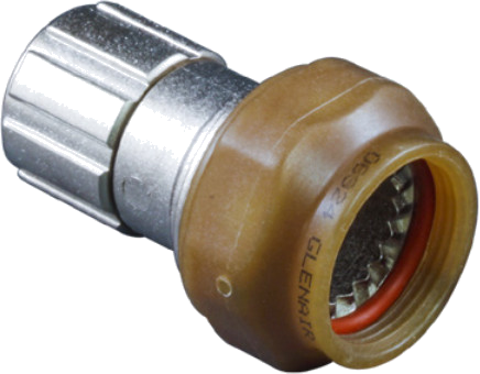 Composite Backshell with Helical Conduit Adapter for PEEK Only 712-416