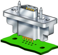 Straight PCB Connectors, Receptacle PCB Hole Patterns, 240-790-028P and 240-790-043P