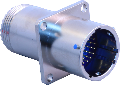 MIL-DTL-38999 Series I Type Wall Mount Receptacle with Crimp Contacts EMI/RFI Filter 240-381R