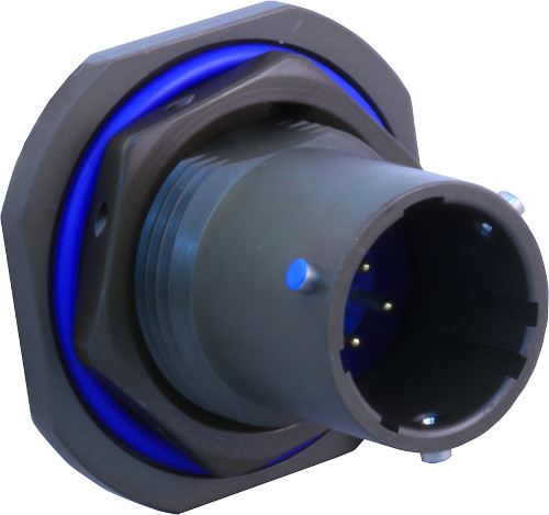 MIL-DTL-38999 Series I Type Jam Nut Receptacle with Crimp Removable Contacts EMI/RFI Filter 240-381S