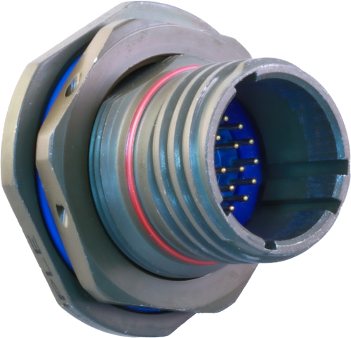 D38999 Series III Type EMI/RFI Filter Jam Nut Receptacle 240-383J