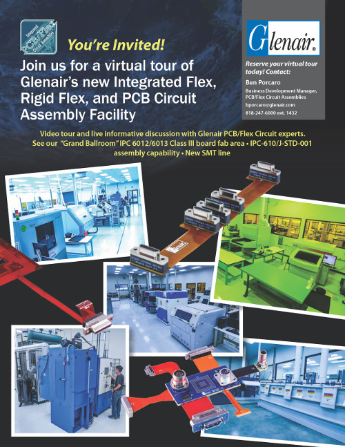 Glenair Integrated PCB Flex Circuit Facility Virtual Tour Invitation