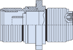 High-Pressure Environmental Square Flange Wall-Mount Gender Changer 940-016