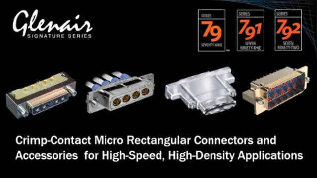 Crimp-Contact Micro Rectangular Connectors and Accessories for High-Speed, High-Density Applications