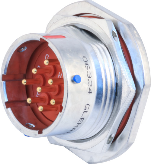 Quick Release Bayonet Receptacle, Single Hole Jam-Nut Mount, 230-019