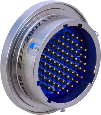 Weld Mount Hermetic Receptacle, MIL-DTL-38999 Series II, 232-100-H8