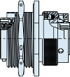 Jam Nut Mount Hermetic Plug / Receptacle Bulkhead Feed-Thru, MIL-DTL-38999 Series II, 232-103-H9