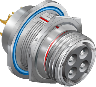 Hermetic Jam Nut Receptacle, 970-025