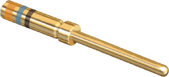 #22 Crimp Pin Contact for High Density HiPer-D® Connectors, 850-002-22-360