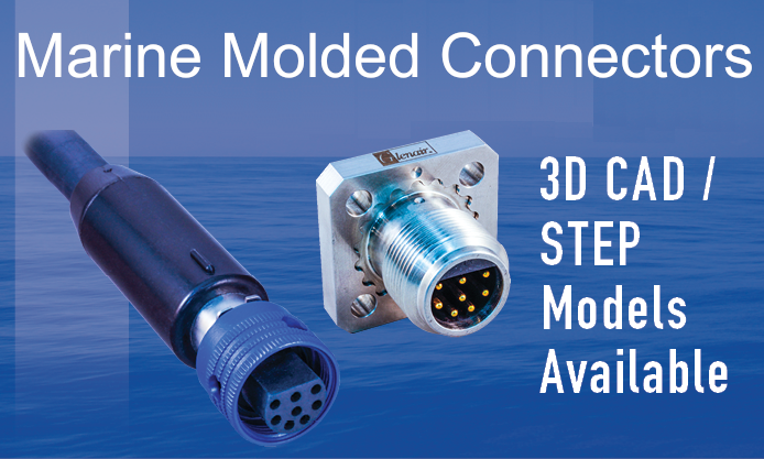 Marine Molded Connector 3D CAD Model Files