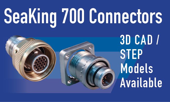 SeaKing™ 700 Underwater Connector 3D CAD Model Files