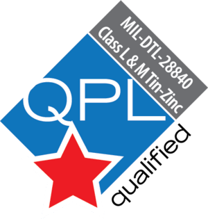 MIL-DTL-28840 Classes L and M Tin-Zinc QPL Qualified