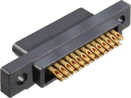 Micro-D Low Profile Plastic Shell Connector, Solder Cup Termination, Series MWDL
