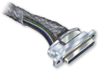 Shielded Micro-D Cable Assembly, 177-710 (Untwisted Wire) and 177-740 (Twisted Wire Pairs)