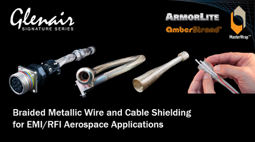 Braided Metallic Wire and Cable Shielding for EMI/RFI Aerospace Applications