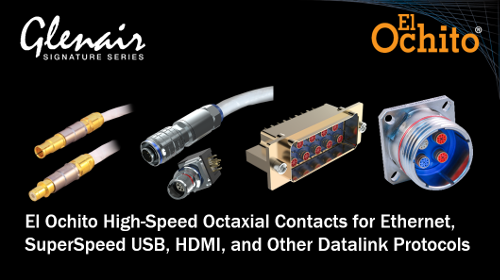 El Ochito High-Speed Octaxial Contacts for Ethernet, SuperSpeed USB, HDMI, and Other Datalink Protocols
