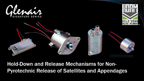 Hold-Down and Release Mechanisms for Non-Pyrotechnic Release of Satellites and Appendages