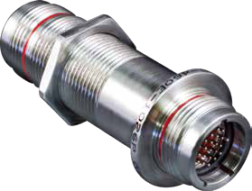 Series 802 Hermetic Jam-Nut Mount, Bulkhead Feedthrough Receptacles, 802-064