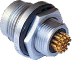 Series 802 Hermetic Receptacle with Accessory Threads, PC Tails/Solder Cup 802-013