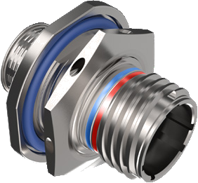 Jam-nut Receptacle Connectors, Environmental 806-020
