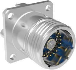 Square-Flange El Ochito Receptacle, High-Speed 806-040