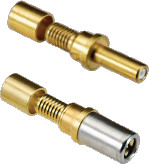 Size 12, 75 Ohm High Frequency Matched-Impedance Coax Contacts, 852-103 and 852-104
