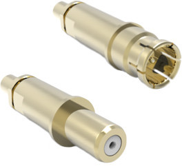 Size 8, 50 Ohm Matched-Impedance Coaxial RF Contacts, 852-149 and 852-148