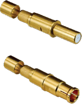 Size 8, 75 Ohm Coaxial RF Contacts 852-151 852-150