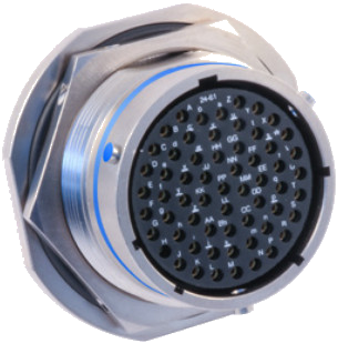 MIL-DTL-26482 Series 2 Type Bayonet, Jam-Nut Receptacle, 260-002-74