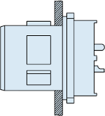 D38999 Series IV Wall Mount Receptacle 240-384W