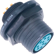 Environmental Lightweight Composite Jam-Nut Mount Receptacle, MIL-DTL-5015 Series III Type 190-007-7