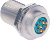 Environmental Stainless Steel PCB Jam-Nut Mount Receptacle, MIL-DTL-5015 Series III Type 253-505