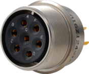 Hermetic Solder Mount Receptacle, Solder Cup or Eyelet Socket Contact, MS3143 Type 250-016