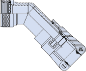 45° EMI/RFI Environmental Backshell AS85049/78