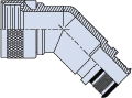 Straight, 45° and 90° Banding Backshells with Self-Locking Coupling AS85049/82, AS85049/83 and AS85049/84
