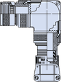 90° Environmental Backshell MIL-DTL-28840/8 Style B
