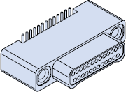891-010 and 891-011 Vertical Surface Mount PCB Nano Rectangular Connectors